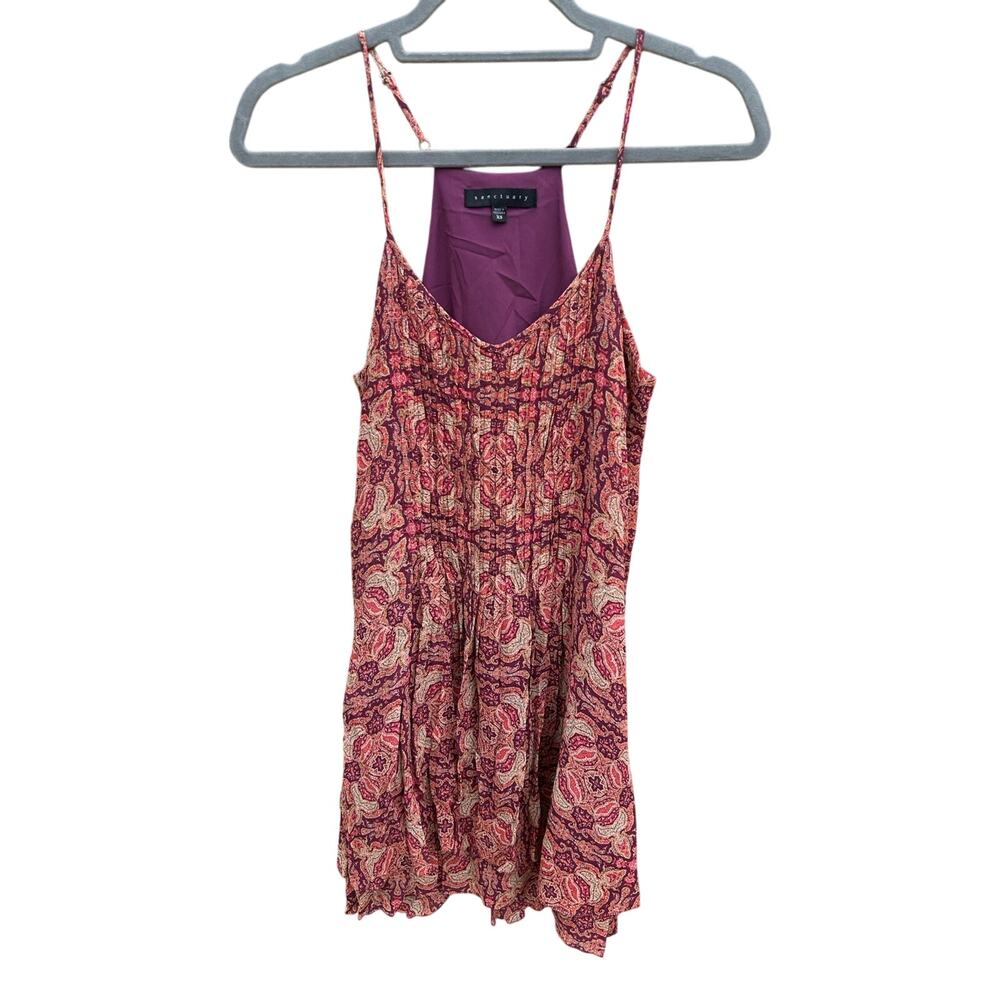 Sanctuary T back strappy dress in gorgeous rich/earthy colors. Sz XS